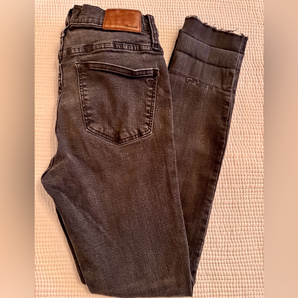 Madewell Women's Charcoal 9’ High Rise Skinny